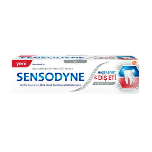 Sensodyne Beyazlatıcı Hassasiyet ve Diş Eti Macunu Beyazlatıcı 75 ml - 1