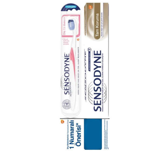 Sensodyne Tam Koruma Diş Macunu 75 ml + Diş Fırçası HEDİYE - 1