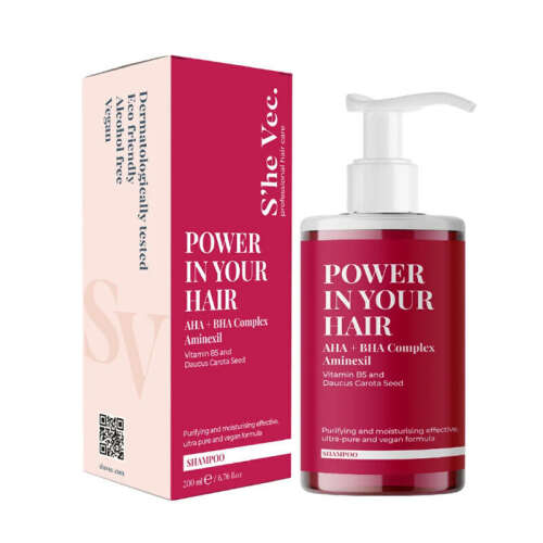 She Vec Power In Your Hair AHA BHA İçeren Şampuan 200 ml - 1