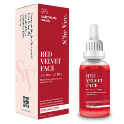 She Vec Red Velvet Face AHA+ BHA Yüz Peelingi 30 ml - 2