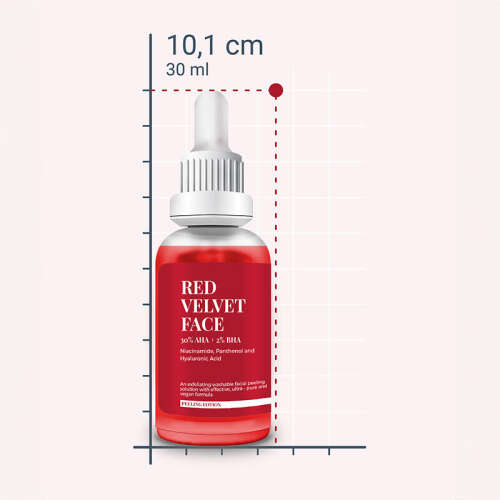 She Vec Red Velvet Face AHA+ BHA Yüz Peelingi 30 ml - 3