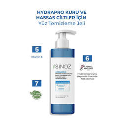 Sinoz Hydrapro Kuru ve Hassas Ciltler İçin Yüz Temizleme Jeli 400 ml