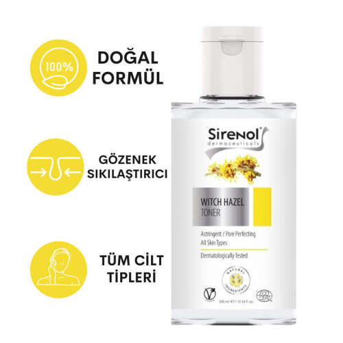 Sirenol Cadı Fındığı Sıkılaştırıcı ve Temizleyici Tonik 300 ml - 2