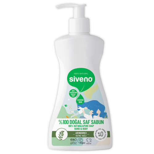 Siveno Defne Yağlı Doğal Sıvı Sabun 300 ml - 1