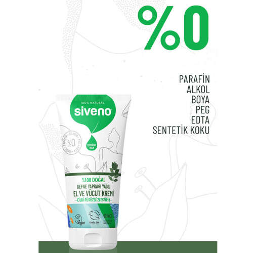 Siveno Defne Yaprağı Yağlı El ve Vücut Kremi 50 ml - 5