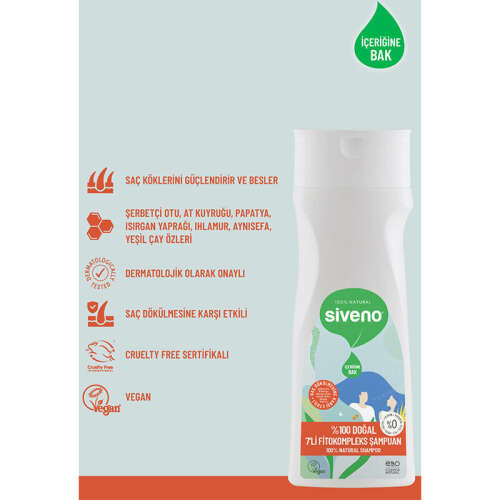 Siveno Doğal 7li Fitokompleks Şampuan 300 ml - 4