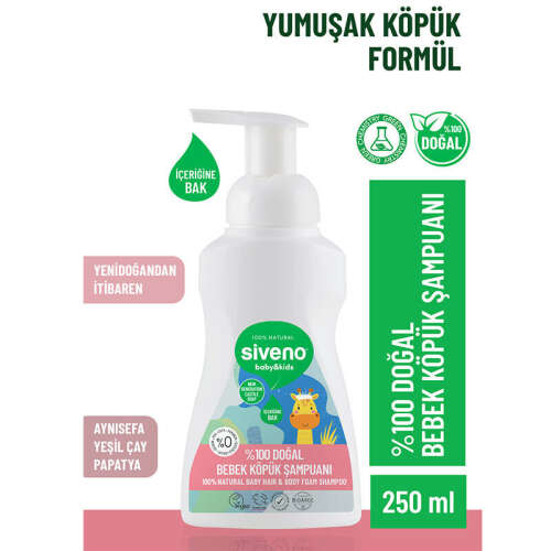 Siveno Doğal Bebek Köpük Şampuanı 250 ml - 2