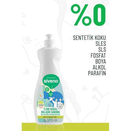 Siveno Doğal Bulaşık Sabunu 500 ml - 4