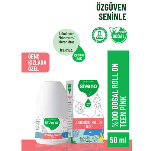 Siveno Doğal Teen Pink Roll-On 50 ml - 2