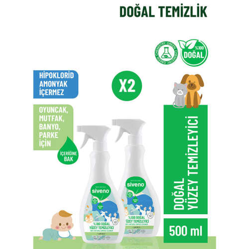 Siveno Doğal Yüzey Temizleyici 500 ml - 3