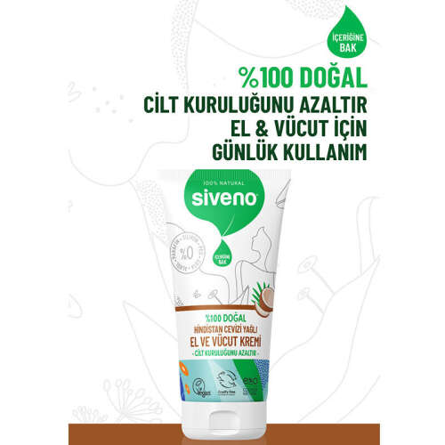 Siveno Hindistan Cevizi Yağlı El ve Vücut Kremi 50 ml - 4