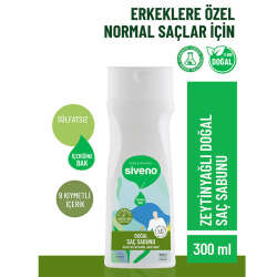 Siveno Zeytinyağlı Doğal Saç Sabunu Erkekler için 300 ml - 2