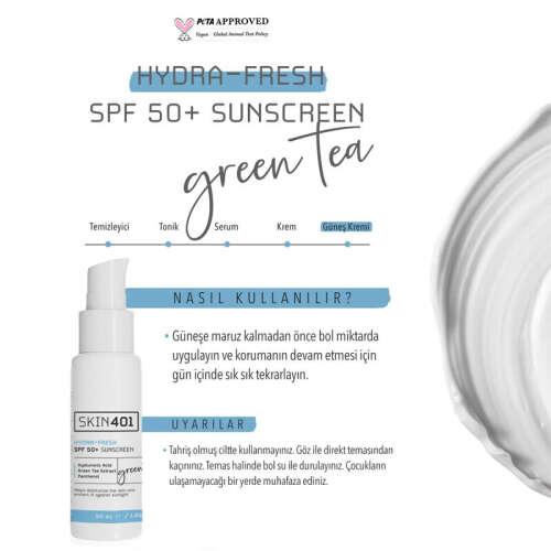 Skin401 Spf 50 Hydra Fresh Nemlendirici Tazeleyici Güneş Kremi 50 ml - 2