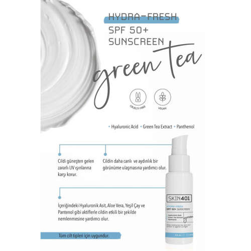 Skin401 Spf 50 Hydra Fresh Nemlendirici Tazeleyici Güneş Kremi 50 ml - 3