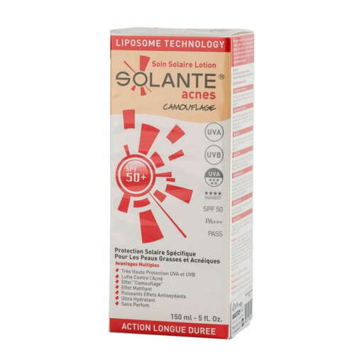 Solante Acnes Tinted Losyon SPF 50+ 150 ml - 1