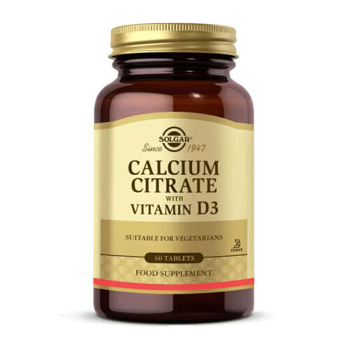 Solgar Calcium Citrate with Vitamin D3 60 Tablet - 1