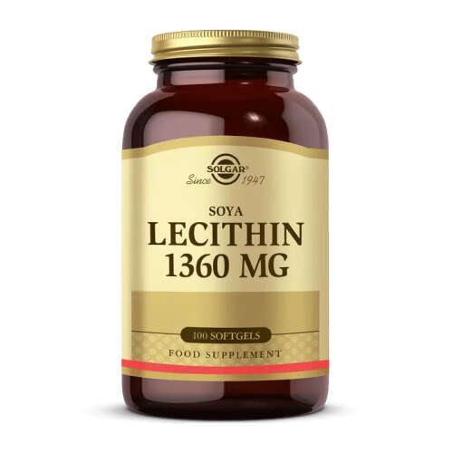 Solgar Lecithin 1360 mg 100 Yumuşak Jelatin Kapsül - 1