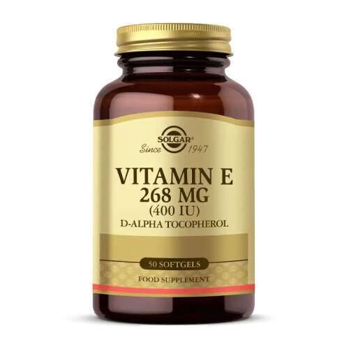 Solgar Vitamin E 400 IU 50 Yumuşak Jelatin Kapsül - 1