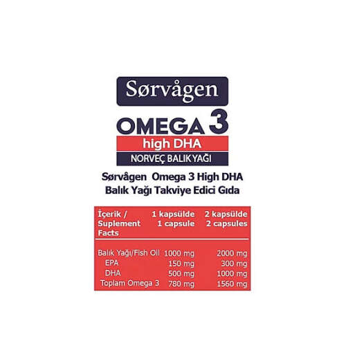 Sorvagen Omega 3 High DHA Norveç Balık Yağı 50 Kapsül - 2