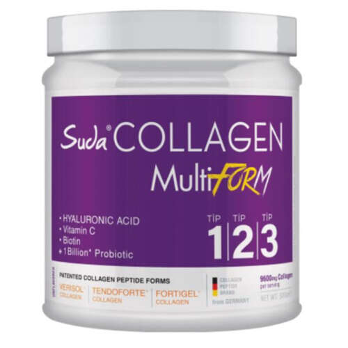 Suda Collagen + Probiyotik Aromasız Aromalı Takviye Edici Gıda 300 g - 1