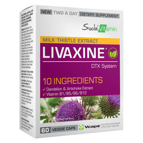 Suda Vitamin Milk Thistle Extract Livaxine 60 Kapsül - 1