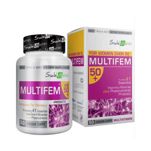 Suda Vitamin Multifem 50+ Womens Multivitamin 50 Bitkisel Kapsül - 1