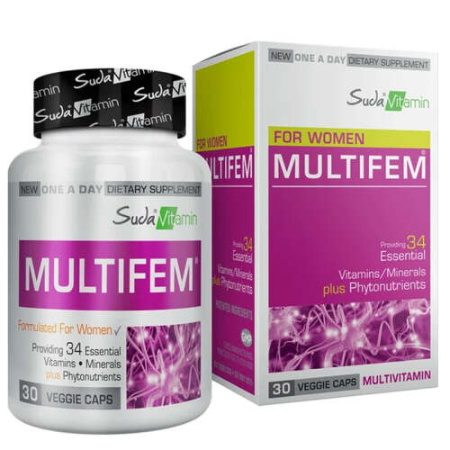 Suda Vitamin Multifem Womens Multivitamin 30 Bitkisel Kapsül - 1