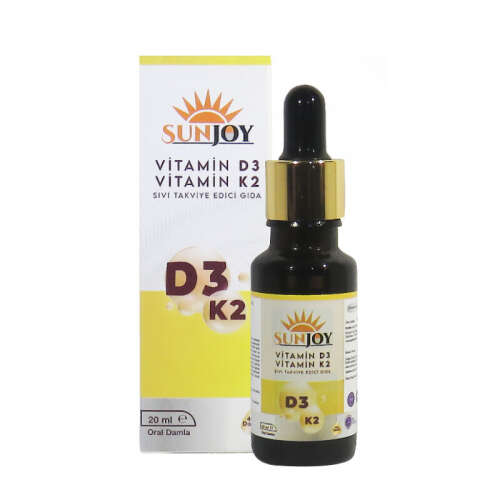 Sunjoy D3K2 Vitamin Sıvı Takviye Edici Gıda 20 ml - 1