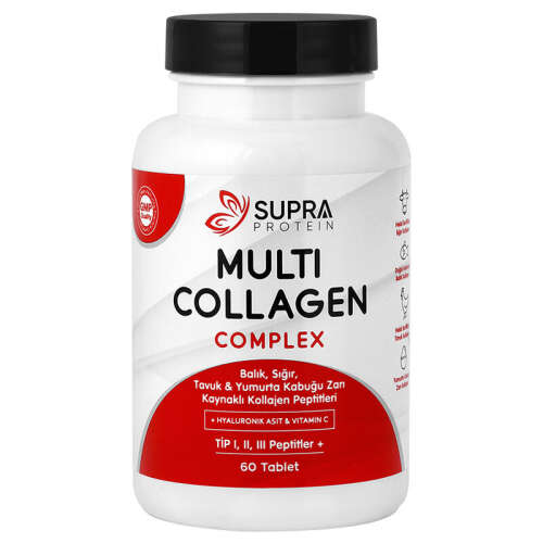 Supra Protein Multi Kolajen Complex Takviye Edici Gıda 60 Tablet - 1