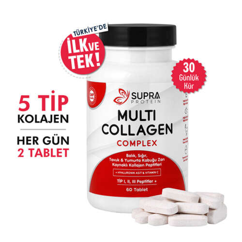 Supra Protein Multi Kolajen Complex Takviye Edici Gıda 60 Tablet - 3