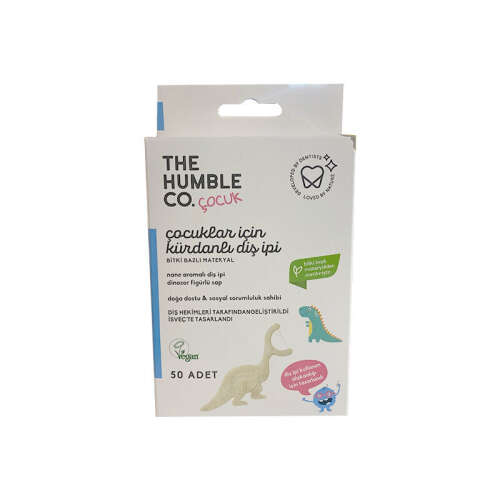 The Humble Co Çocuklar İçin Kürdanlı Diş İpi 50 Adet - 1