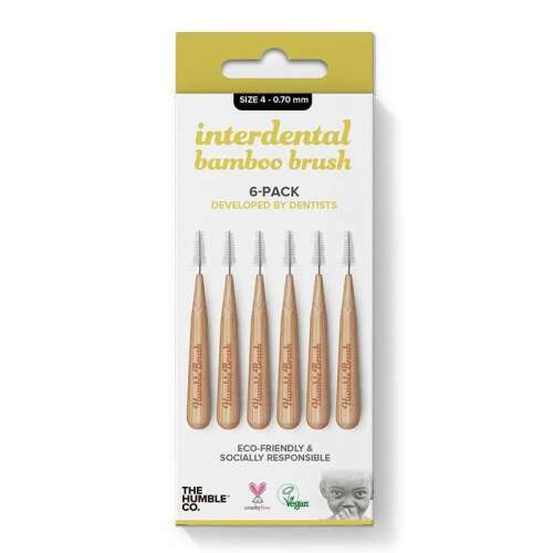 The Humble Co Interdental Bamboo Brush 4 -Pack 0 - 0.70 mm - 1