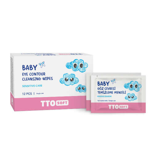 TTO Soft Baby Göz Çevresi Temizleme Mendili 12 Adet - 1