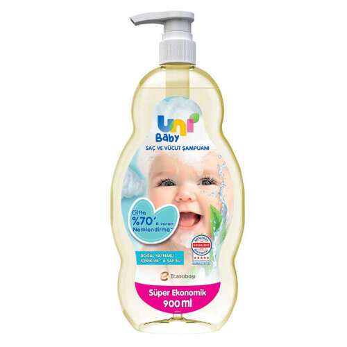 Uni Baby Saç ve Vücut Şampuanı 900 ml - 1