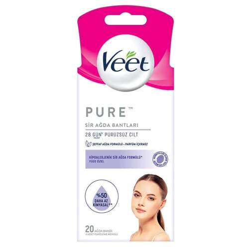 Veet Pure Sir Ağda Bantları 20 Adet - 1