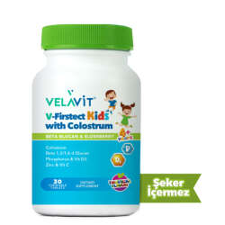 Velavit V-Firstect Kids with Colostrum Takviye Edici Gıda 30 Kapsül - 2