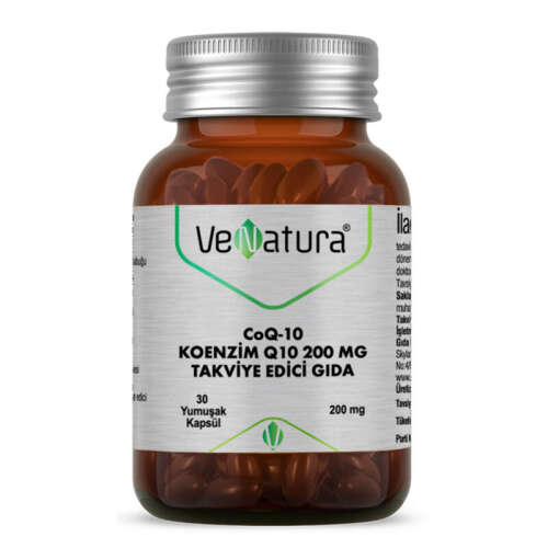 Venatura CoQ-10 Koenzim Q10 200 mg Takviye Edici Gıda 30 Kapsül - 1