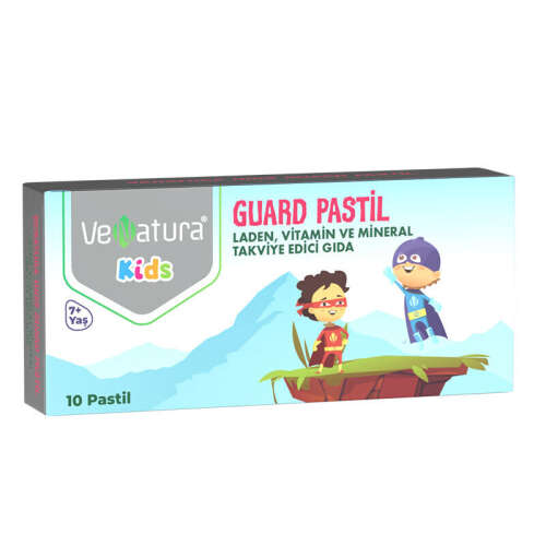 VeNatura Kids Guard Pastil, Vitamin ve Mineral Takviye Edici Gıda 10 Pastil - 1