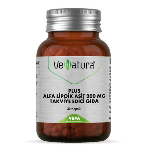 Venatura Plus Alfa Lipoik Asit 200 mg Takviye Edici Gıda 30 Kapsül - 1