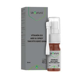 VeNatura Vitamin D3 600 IU Sprey Takviye Edici Gıda 20 ml