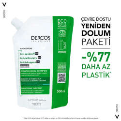 Vichy Dercos Anti Dandruff Kepek Karşıtı Şampuan 500 ml - Normal ve Yağlı Saçlar - 2