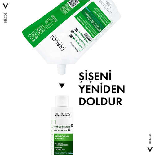 Vichy Dercos Anti Dandruff Kepek Karşıtı Şampuan 500 ml - Normal ve Yağlı Saçlar - 3