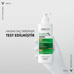 Vichy Dercos Dercos 2’si 1 Arada Kepek Karşıtı ve Nemlendirici Şampuan 390 ml - 6