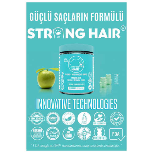 Vita Bear Strong Hair Gummy Vitamin 60 Adet - 3