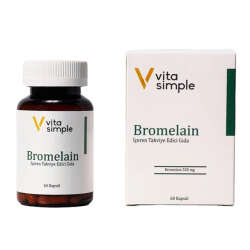 Vita Simple Bromelain İçeren Takviye Edici Gıda 60 Kapsül - 1