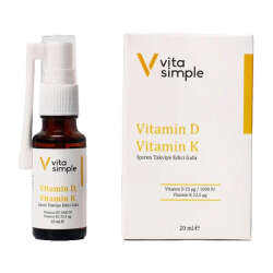 Vita Simple D3 K2 - Vitamin D ve K İçeren Takviye Edici Gıda 20 ml - 1