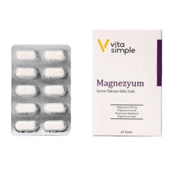 Vita Simple Magnezyum İçeren Takviye Edici Gıda 60 Tablet - 1