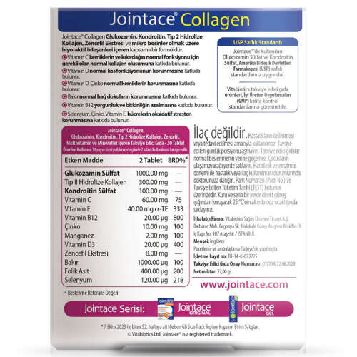 Vitabiotics Jointace Collagen 30 Tablets - 1