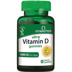 Vitabiotics Ultra Vitamin D Gummies 1000 IU 50 Vegan Kapsül - 1