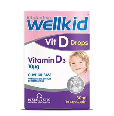 Vitabiotics Wellkid Vit Drops Vitamin D3 Takviye Edici Gıda 30 ml - 1